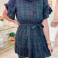 Brook Plaid Ruffle Mini Dress