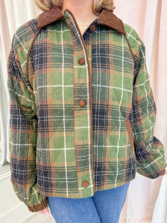Hawthorne Quilted Plaid Jacket