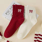 Bow Knit Crew Socks