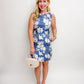 Morine Soft Floral Jacquard Mini Dress