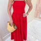 Cherry on Top Strapless Maxi Dress