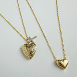 Heart Locket Charm Necklace