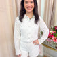 Evangeline Eyelet Button Up & Short Set