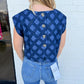 Denim Eyelet Greta Top