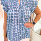 Valencia Floral Flutter Sleeve Blouse