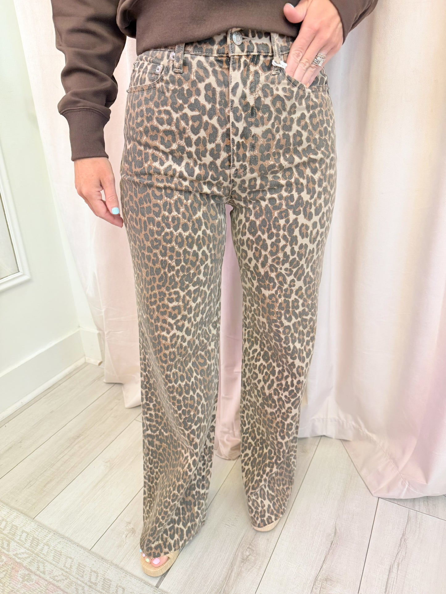 Far Out High Rise Wide Leg Cool Cat