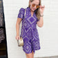 Navy Dress LSU Bandana
