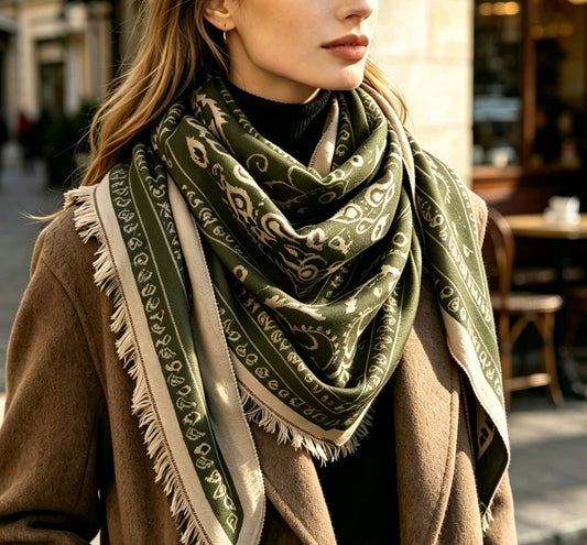 Triangle Bandana Fringe Scarf