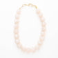 Iris Resin Bead Necklace Milky White