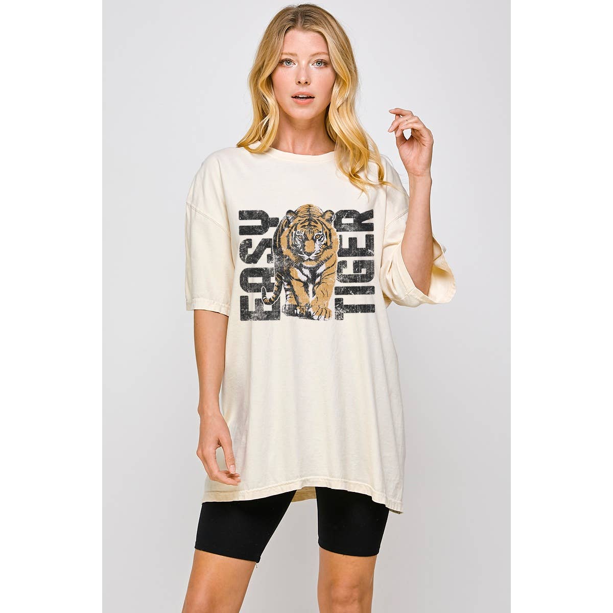 Easy Tiger Graphic Oversized Tee