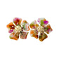 Torunn Flower Earrings-Orange Mix