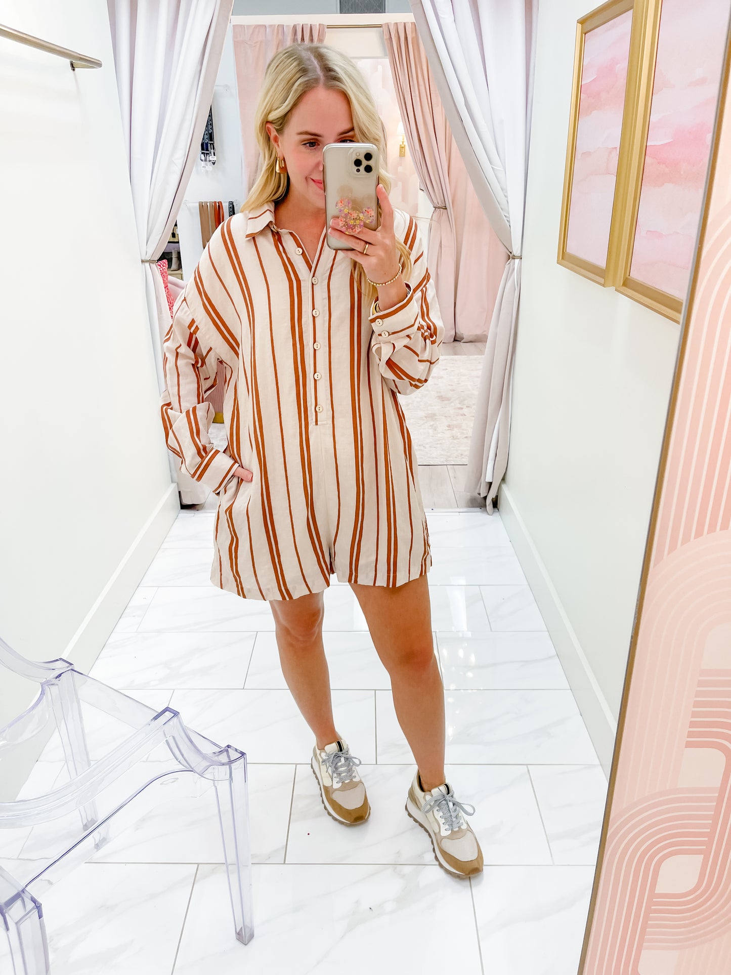 Jess Button Down Romper