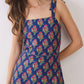 Floral Print Tie Shoulder Athletic Dress
