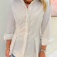 Polly Peplum Button Down Shirt
