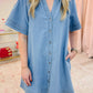 Raney Collared Denim Mini Dress