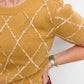 Maison Diamond Knit Sweater Top