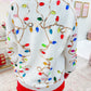 Multi Jeweled Christmas Lights Sweater Cardigan