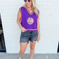 LSU Vneck Sweater Vest with Small Mascot