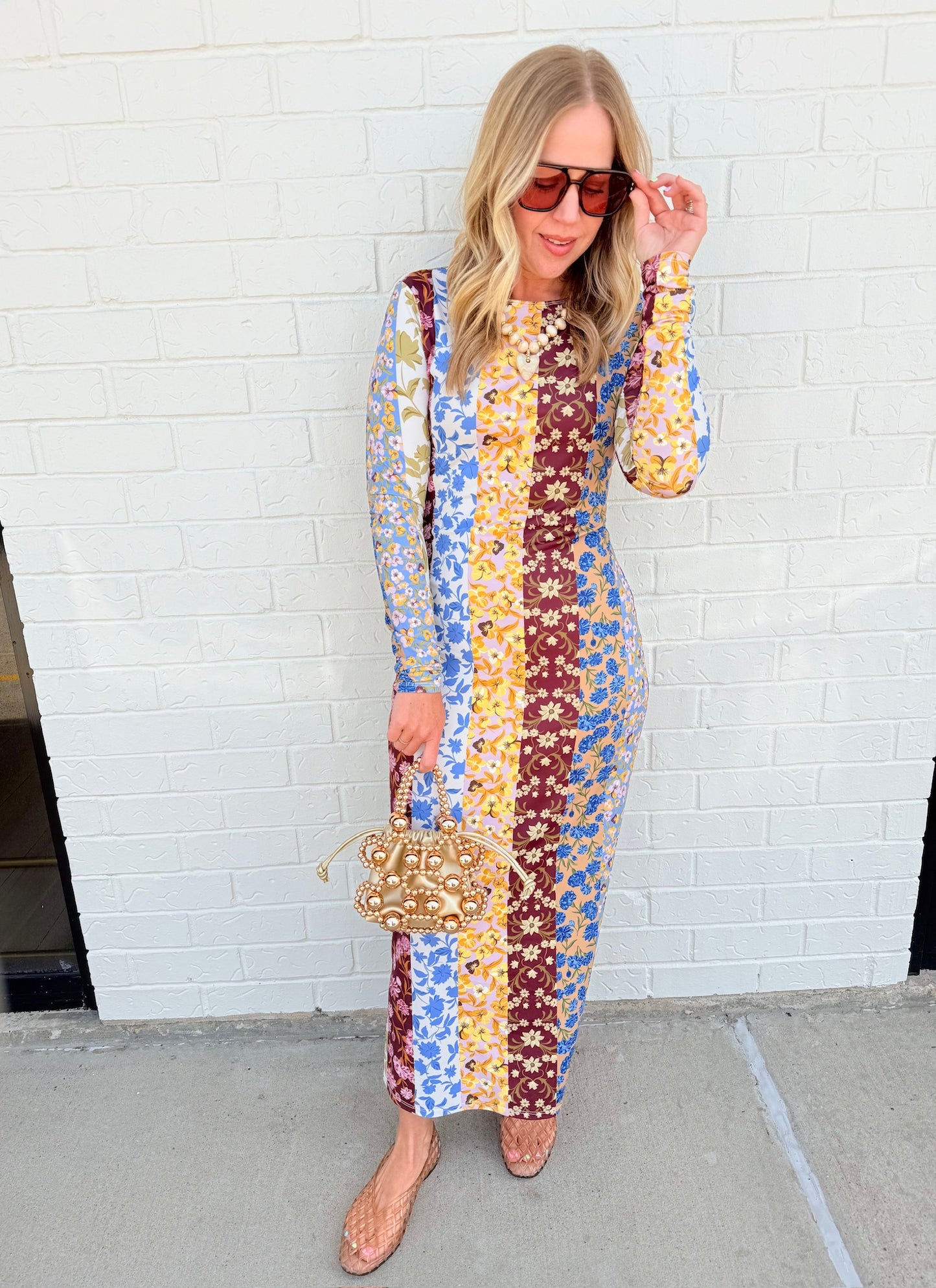 Dorit Dress Golden Bouquet
