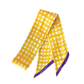 Tailgate Check Twilly in Gold & Purple