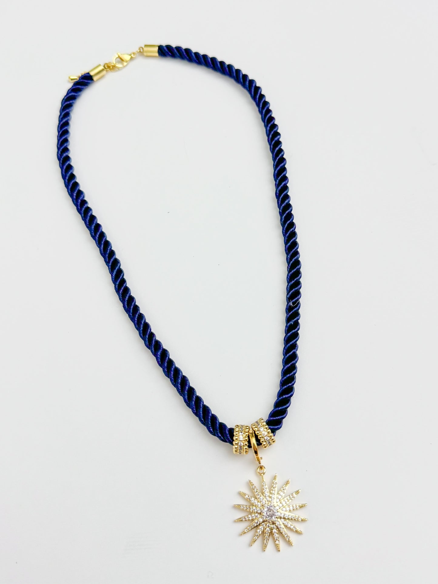 Lenny Cord Charm Necklace