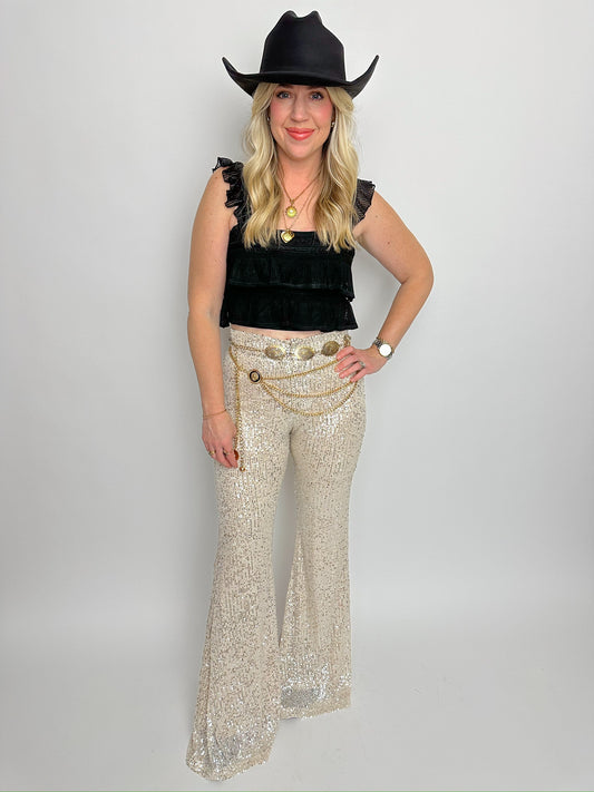 Show Out Sequin Flares