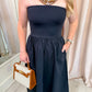 ZS Sunsought Strapless Midi Dress
