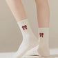 Bow Knit Crew Socks