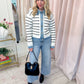 Sidewalk Stripe Knit & Denim Cardi