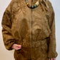 Suede Floral Textured Jacket