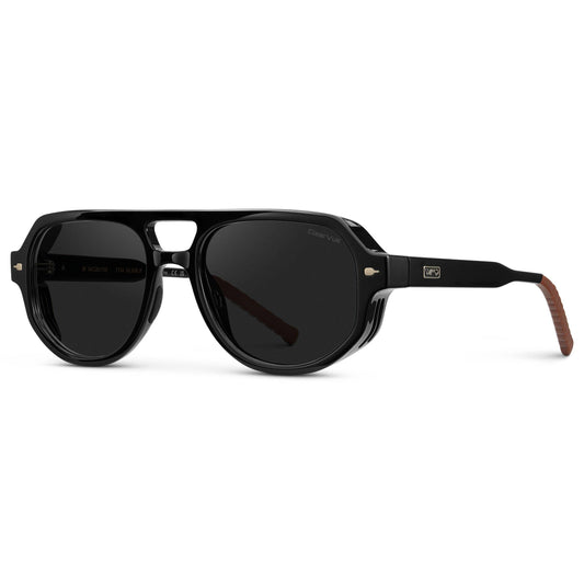 Clay - Double Bridge Aviator Polarized Sunglasses