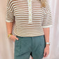 ZS Kylo Striped Polo Sweater