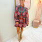 Fall Peony Mini Dress