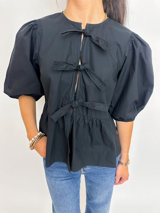 Alayna Tie Front Blouse