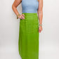 Colorblock Linen Bustier Maxi