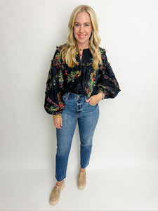 Wilder Floral Ruffle Blouse