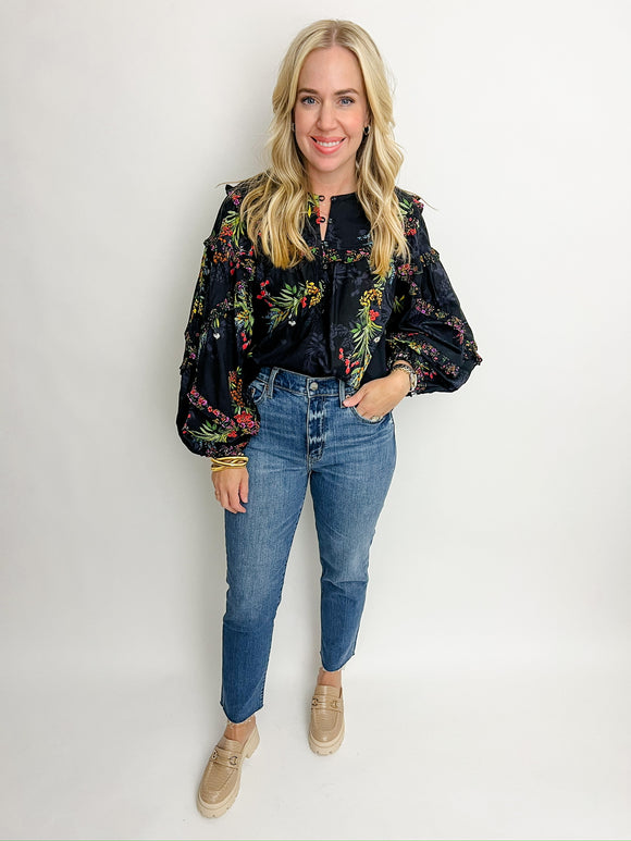 Wilder Floral Ruffle Blouse