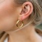 FB Cleo Chunky Gold Hoops