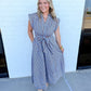 Coastal Strip Maxi Dress