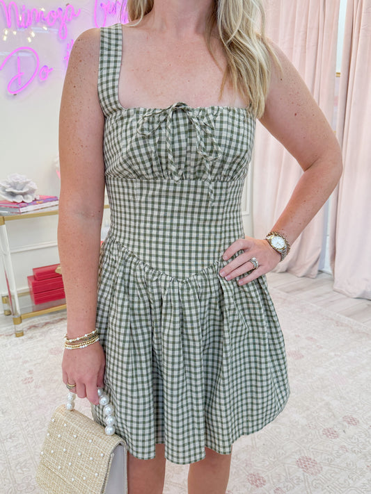Gabrielle Gingham Mini Dress