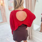 Cotton Slub Cutout LS Top