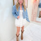 Lucia Romper White Voile