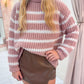 Aki Striped Turtleneck Sweater