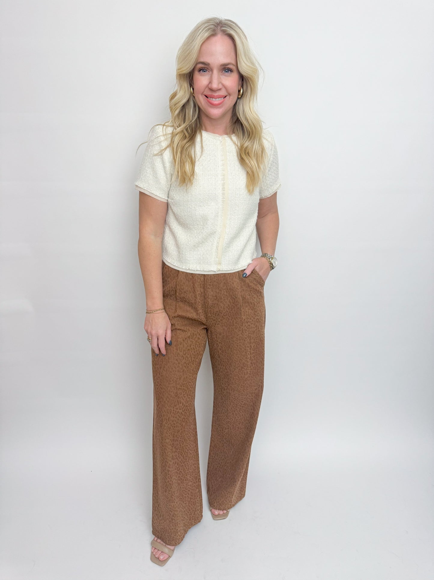 Barista Rose Pleated Pant