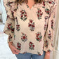 Cider Petals Ruffle Blouse