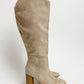 Fallal Suede Heeled Boot