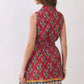 Floral Print Belted Mini Shirt Dress