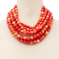 Layered Chunky Beaded Necklace