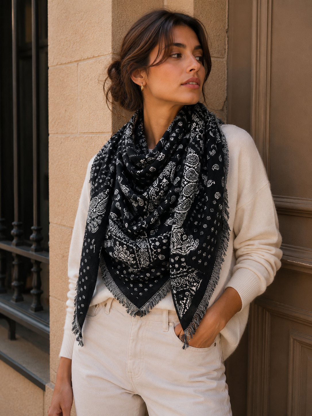 Paisley Triangle Scarf
