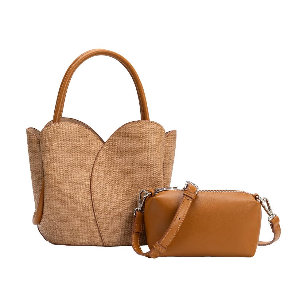 Tulip Raffia Bag
